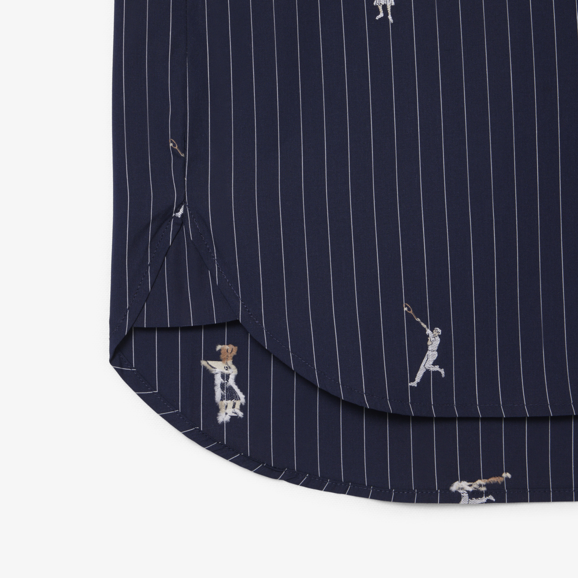 Áo Sơ Mi Lacoste Nữ Dáng Oversize Họa Tiết Dệt Nổi