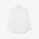 Áo Sơ Mi Lacoste Nữ Dáng Oversize Chất Liệu Cotton Poplin
