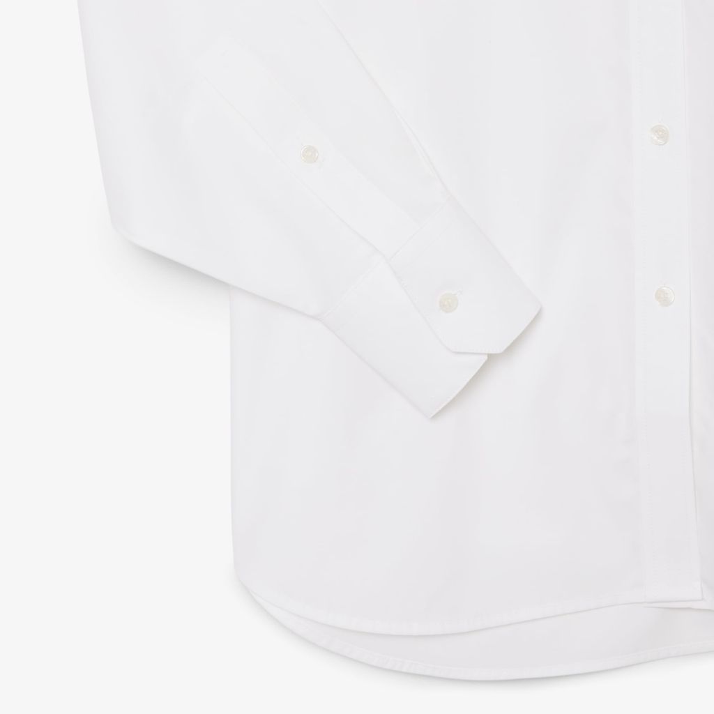 Áo Sơ Mi Lacoste Nữ Dáng Oversize Chất Liệu Cotton Poplin