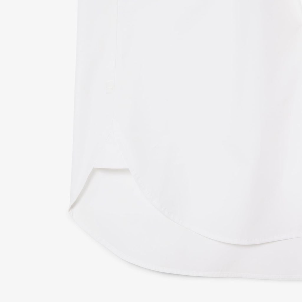 Áo Sơ Mi Lacoste Nữ Dáng Oversize Chất Liệu Cotton Poplin