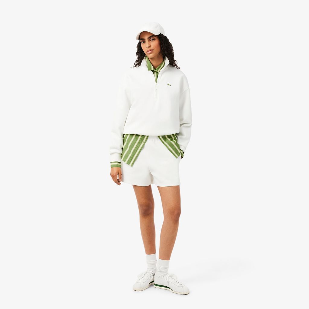 Áo Sơ Mi Lacoste Nữ Dáng Oversize Chất Liệu Cotton Poplin