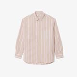 Áo Sơ Mi Lacoste Nữ Dáng Oversize Chất Liệu Cotton Poplin