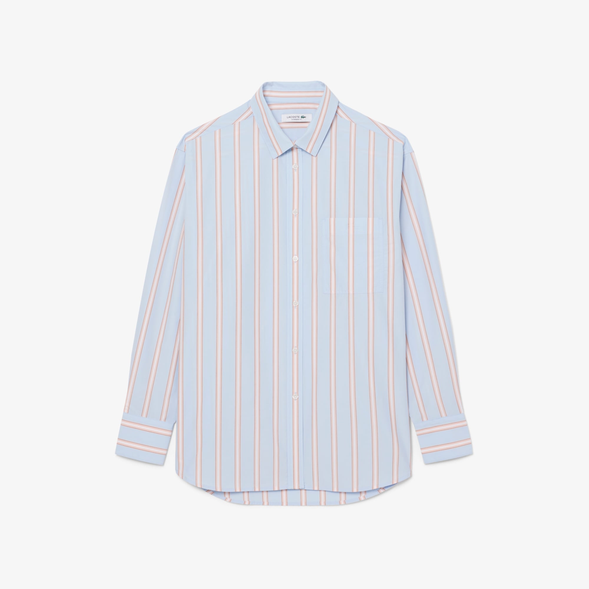 Áo Sơ Mi Lacoste Nữ Dáng Oversize Chất Liệu Cotton Poplin