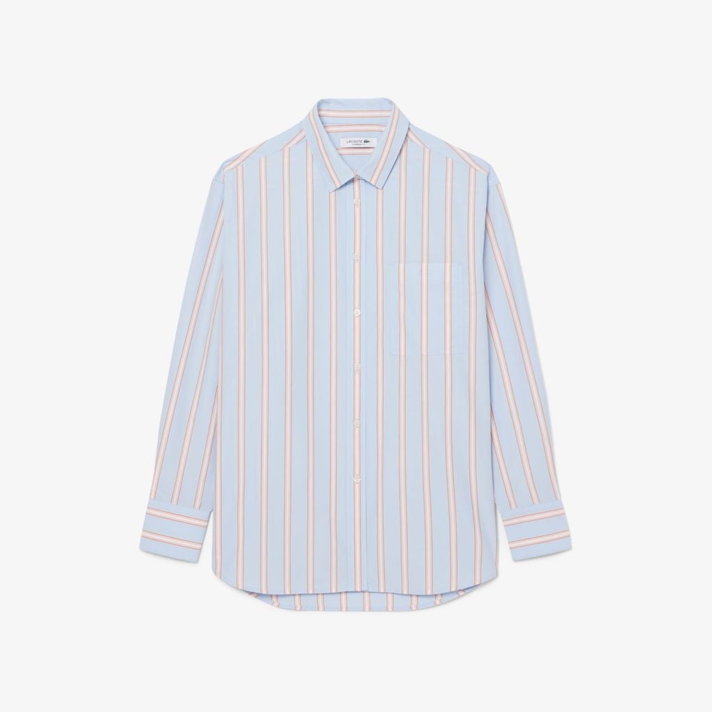 Áo Sơ Mi Lacoste Nữ Dáng Oversize Chất Liệu Cotton Poplin