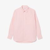 Áo Sơ Mi Lacoste Nữ Dáng Oversize Chất Liệu Cotton Poplin