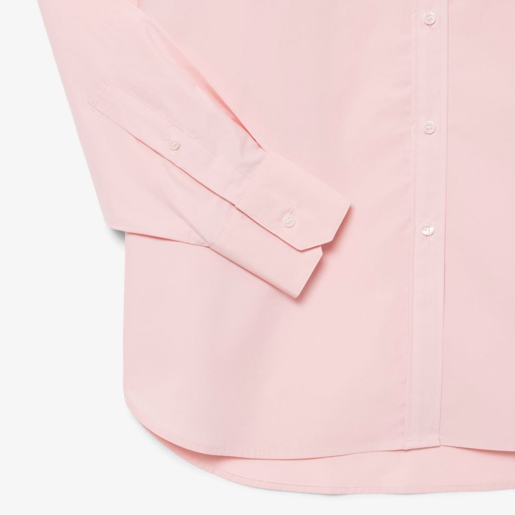 Áo Sơ Mi Lacoste Nữ Dáng Oversize Chất Liệu Cotton Poplin