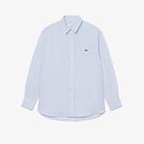 Áo Sơ Mi Lacoste Nữ Dáng Oversize Chất Liệu Pha Linen