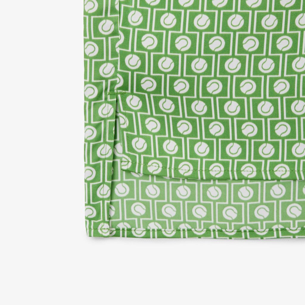 Áo Sơ Mi Lacoste Nữ Dáng Suông Cổ Áo Cà Vạt Có Thể Tháo Rời