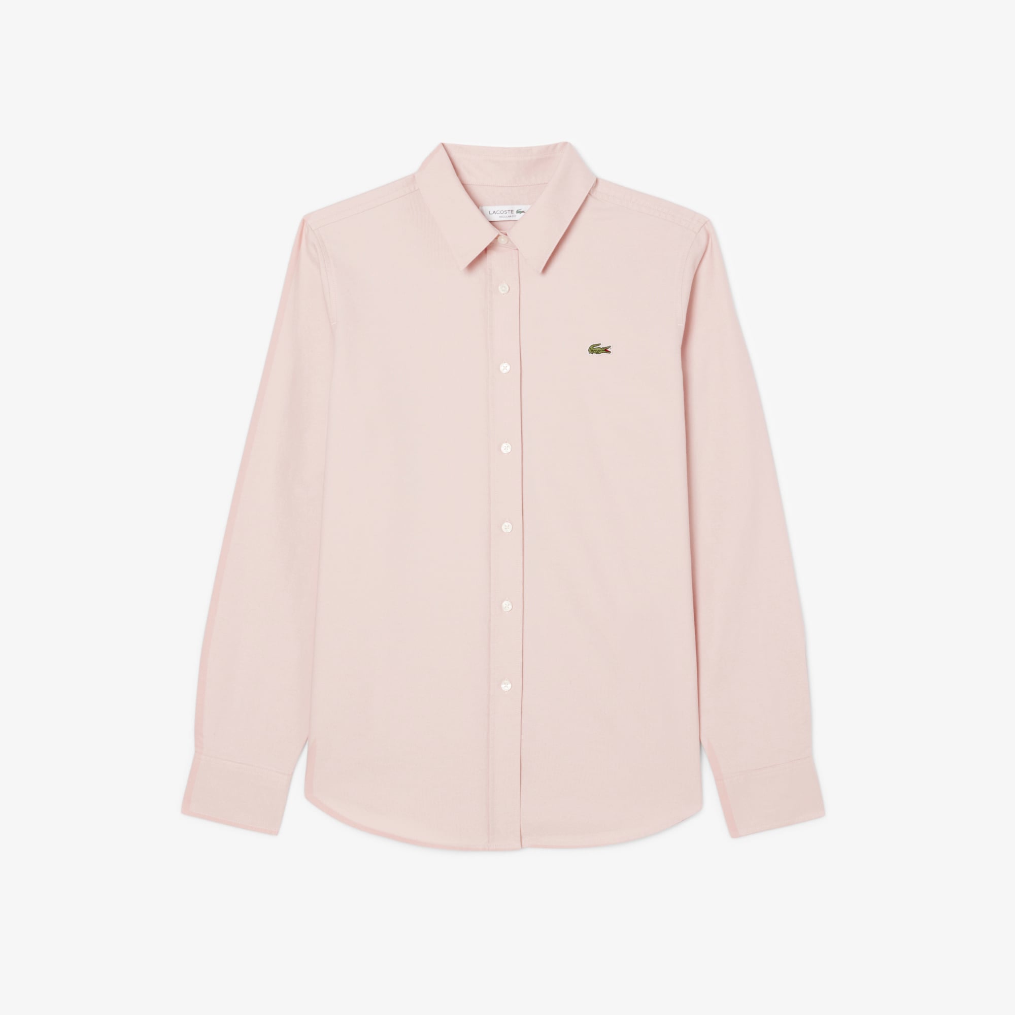 Áo Sơ Mi Lacoste Nữ Dáng Suông Chất Liệu Oxford Cotton