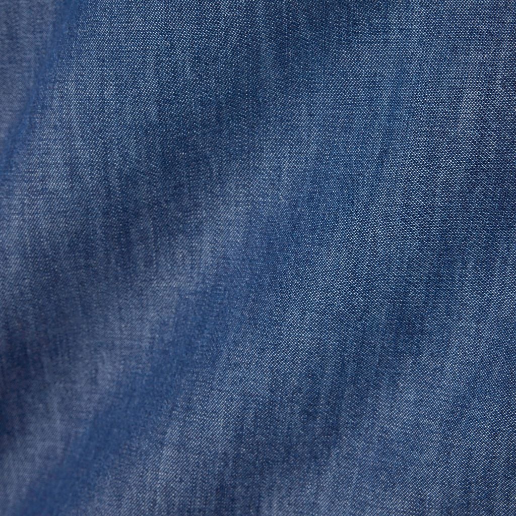 Áo Sơ Mi Lacoste Nam Dáng Rộng Chất Liệu Denim Cổ Mở