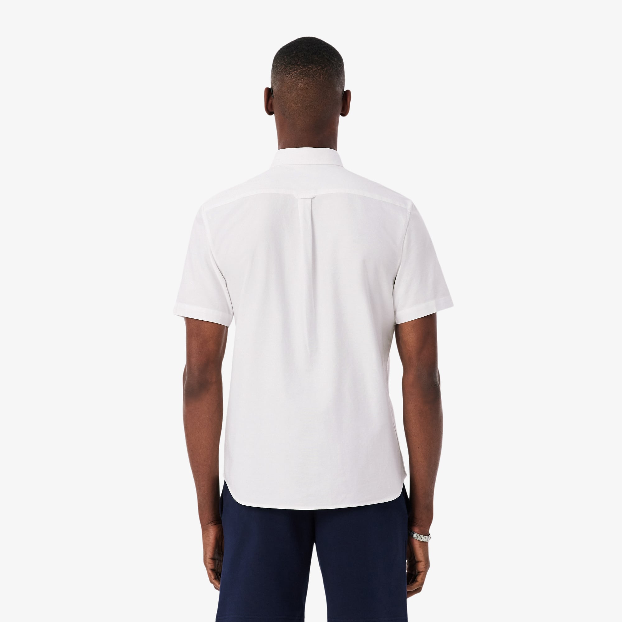Áo Sơ Mi Oxford Lacoste Nam Dáng Suông Tay Ngắn