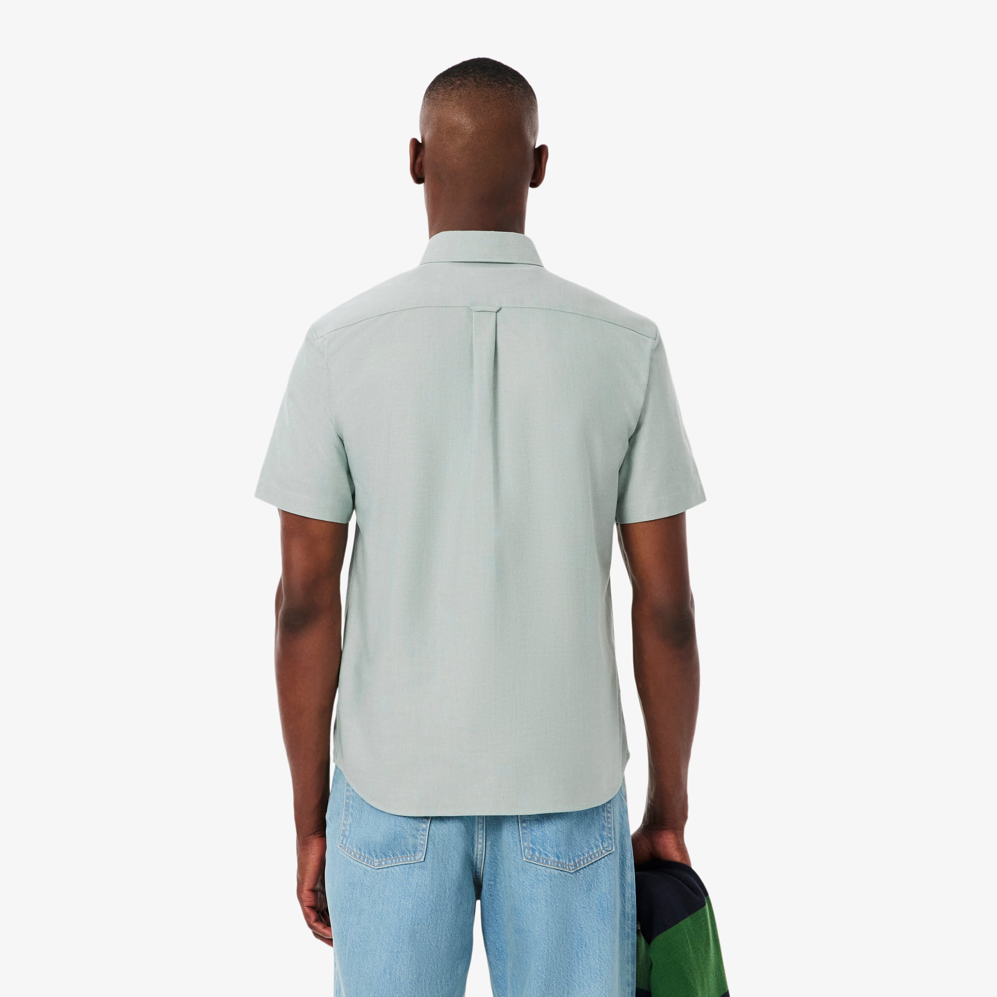 Áo Sơ Mi Oxford Lacoste Nam Dáng Suông Tay Ngắn