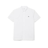 Áo Sơ Mi Lacoste Nam Dáng Suông Chất Liệu Poplin Tay Ngắn