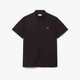 Áo Sơ Mi Lacoste Nam Dáng Suông Chất Liệu Poplin Tay Ngắn
