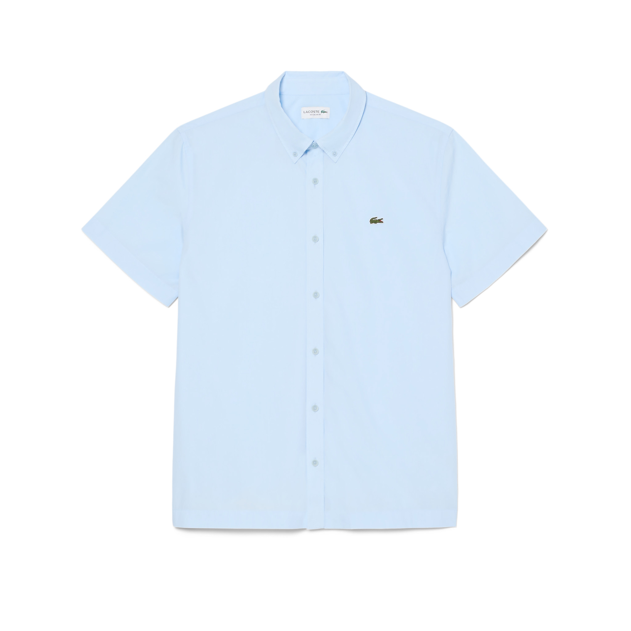 Áo Sơ Mi Lacoste Nam Dáng Suông Chất Liệu Poplin Tay Ngắn