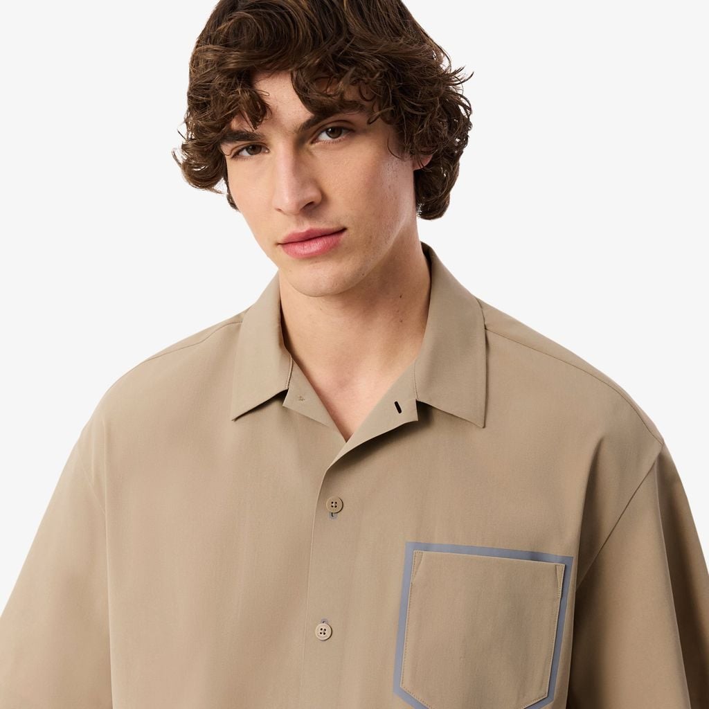 Áo Sơ Mi Lacoste Nam Dáng Rộng Tay Ngắn
