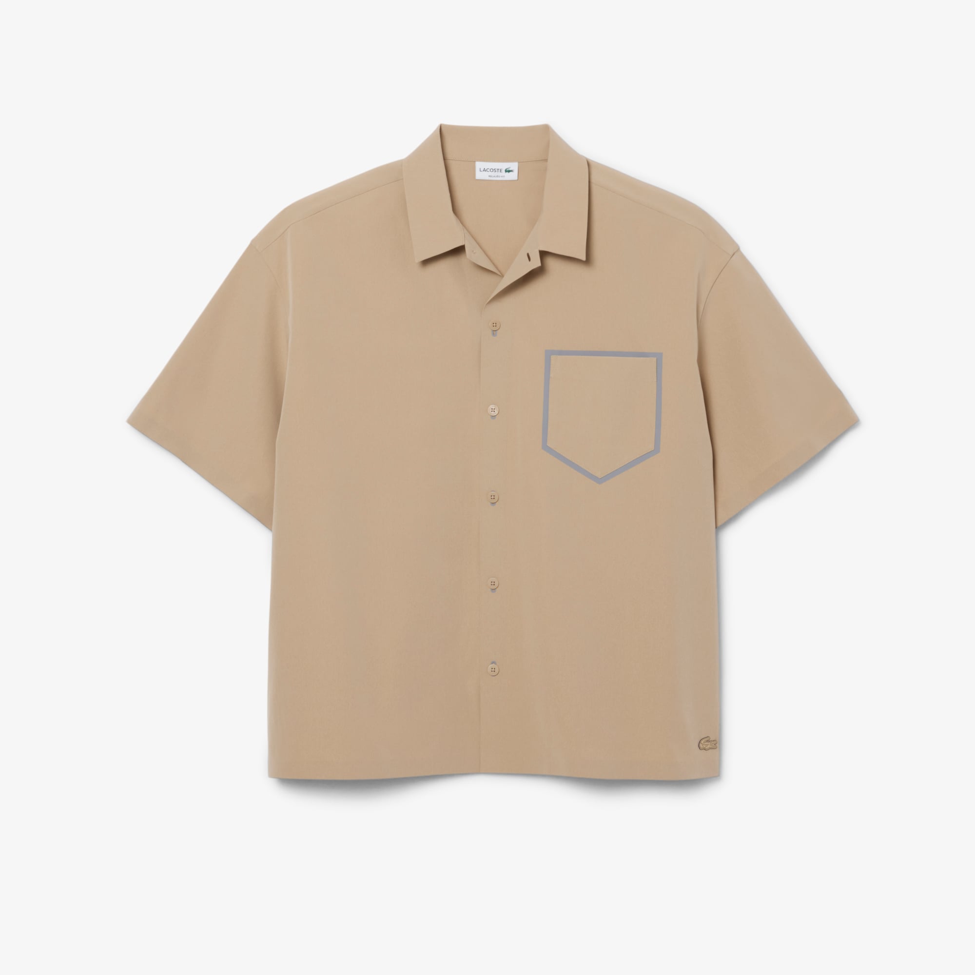Áo Sơ Mi Lacoste Nam Dáng Rộng Tay Ngắn