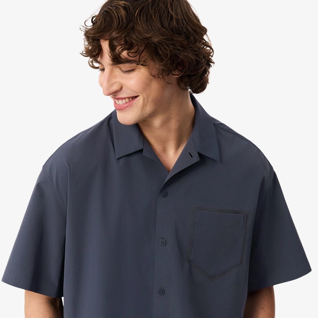 Áo Sơ Mi Lacoste Nam Dáng Rộng Tay Ngắn