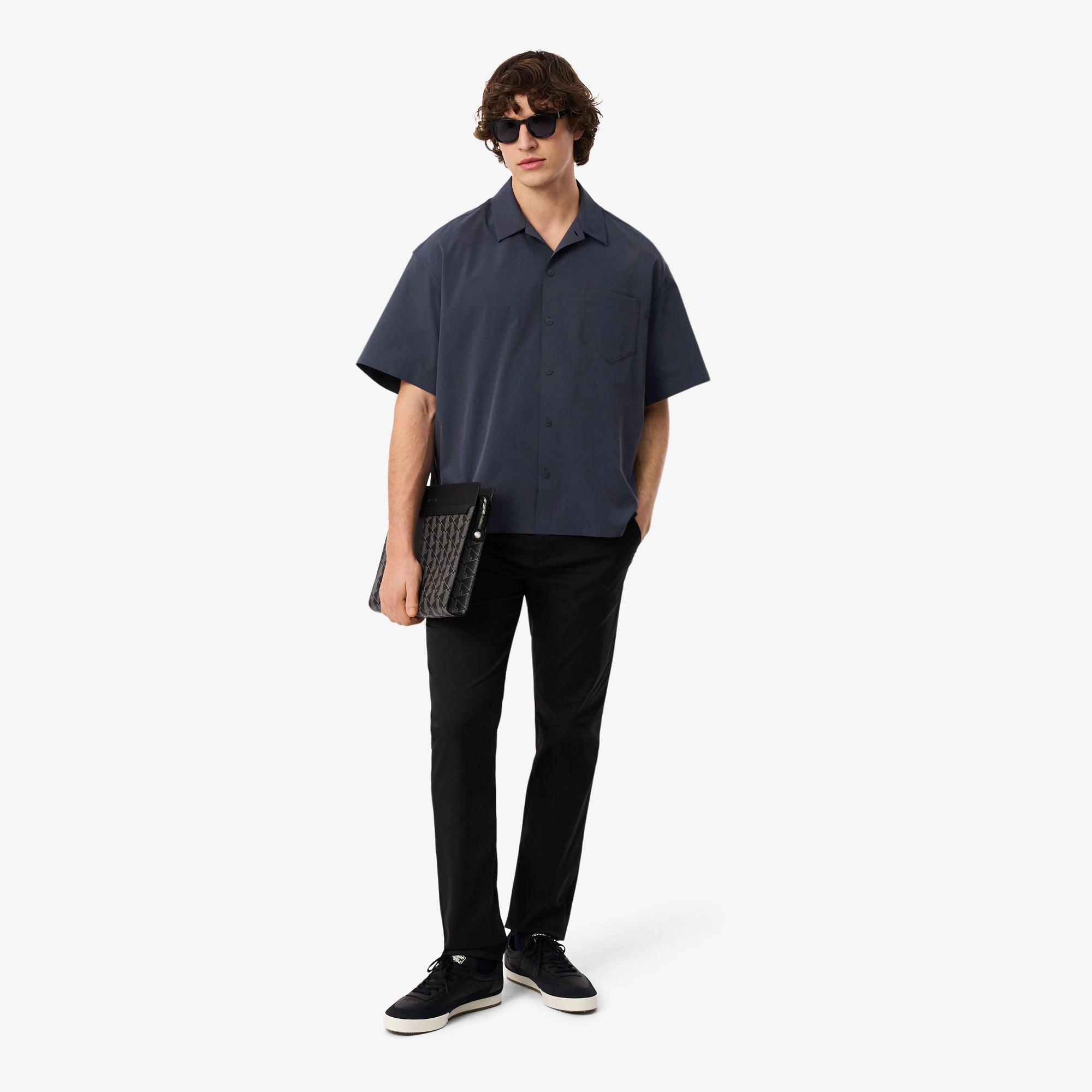 Áo Sơ Mi Lacoste Nam Dáng Rộng Tay Ngắn