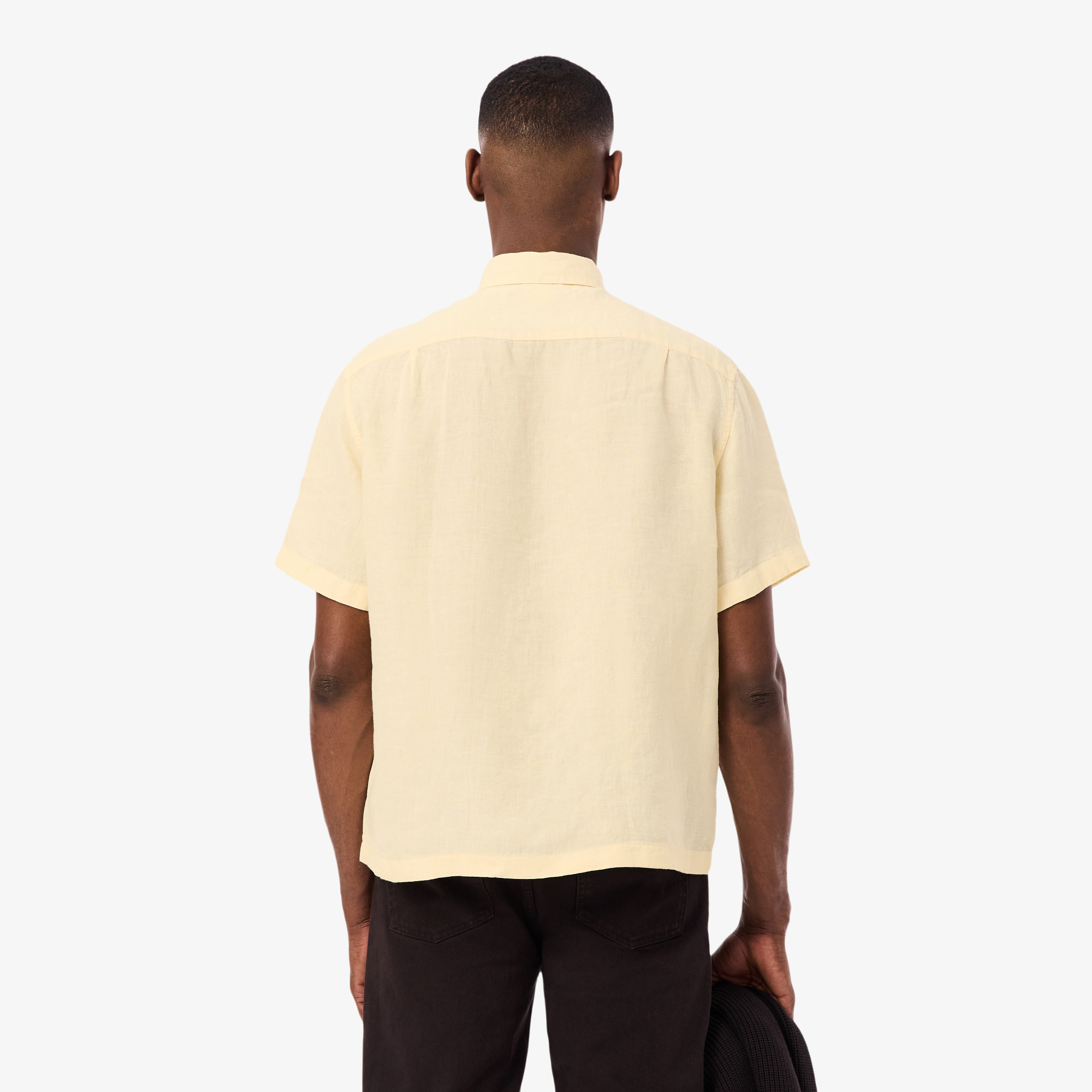 Áo Sơ Mi Lacoste Nam Dáng Rộng Chất Liệu Linen