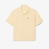 Áo Sơ Mi Lacoste Nam Dáng Rộng Chất Liệu Linen