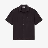 Áo Sơ Mi Lacoste Nam Dáng Rộng Chất Liệu Linen