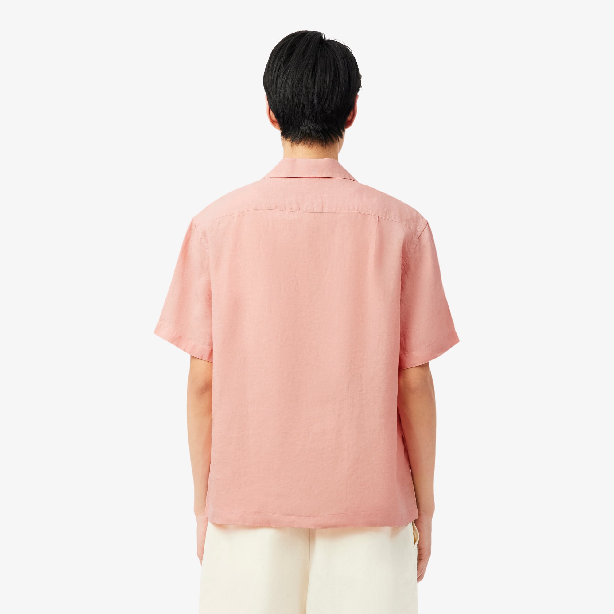 Áo Sơ Mi Lacoste Nam Dáng Rộng Chất Liệu Linen