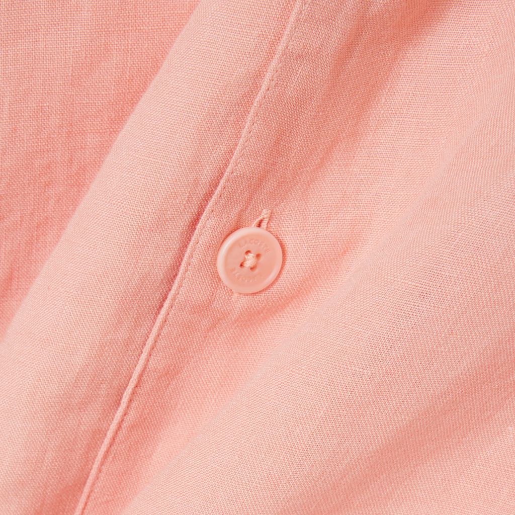 Áo Sơ Mi Lacoste Nam Dáng Rộng Chất Liệu Linen