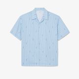 Áo Sơ Mi Lacoste Nam Dáng Rộng Chất Liệu Twill In Họa Tiết