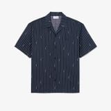 Áo Sơ Mi Lacoste Nam Dáng Rộng Chất Liệu Twill In Họa Tiết