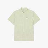 Áo Sơ Mi Lacoste Nam Dáng Suông Tay Ngắn Họa Tiết Caro Lớn