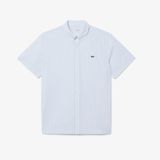 Áo Sơ Mi Lacoste Nam Dáng Suông Tay Ngắn Họa Tiết Caro Lớn
