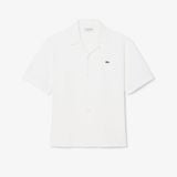 Áo Sơ Mi Lacoste Nam Dáng Rộng Chất Liệu Piqué Tay Ngắn
