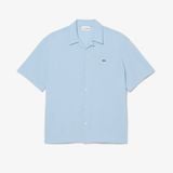 Áo Sơ Mi Lacoste Nam Dáng Rộng Chất Liệu Piqué Tay Ngắn
