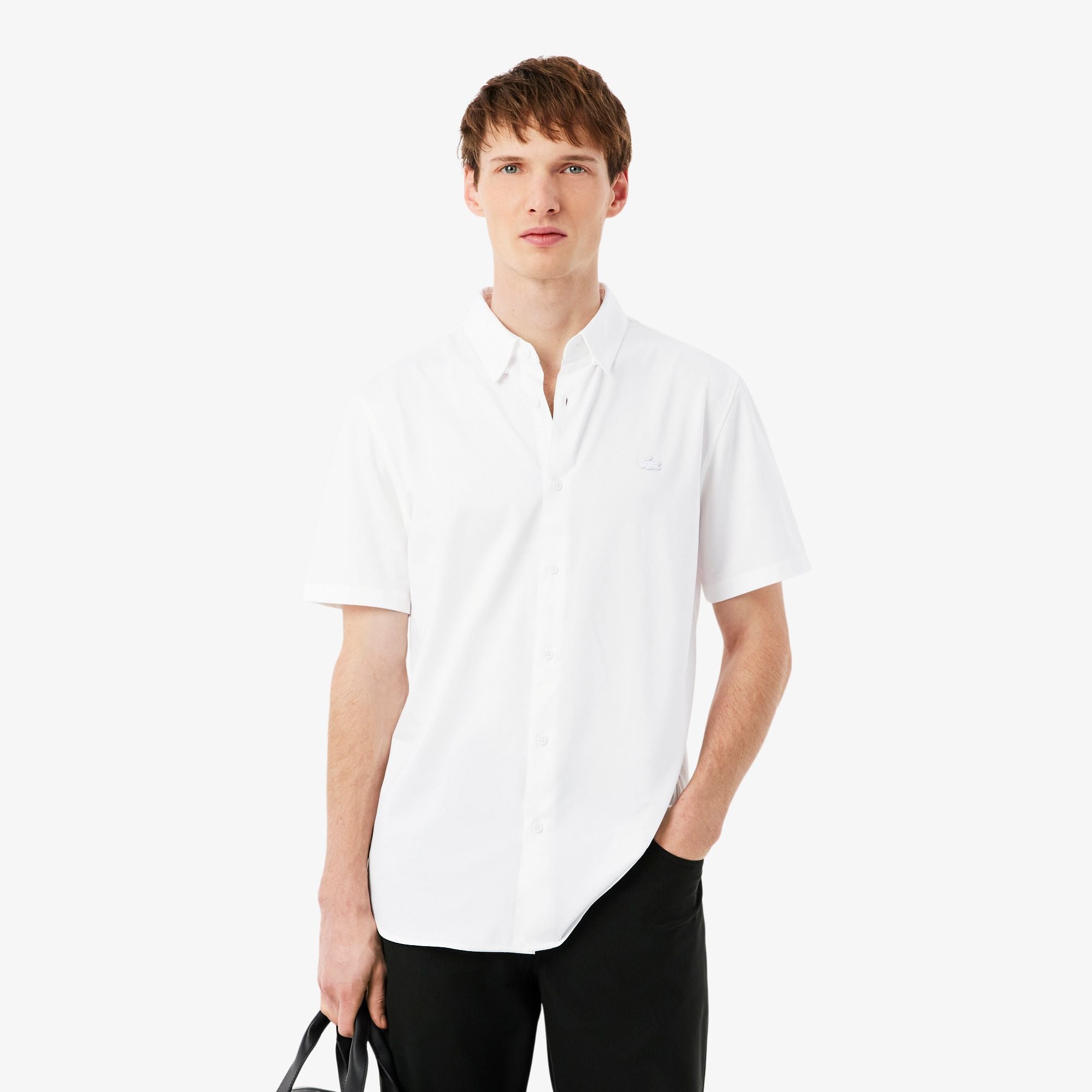 Áo Sơ Mi Lacoste Nam Ôm Dáng Tay Ngắn