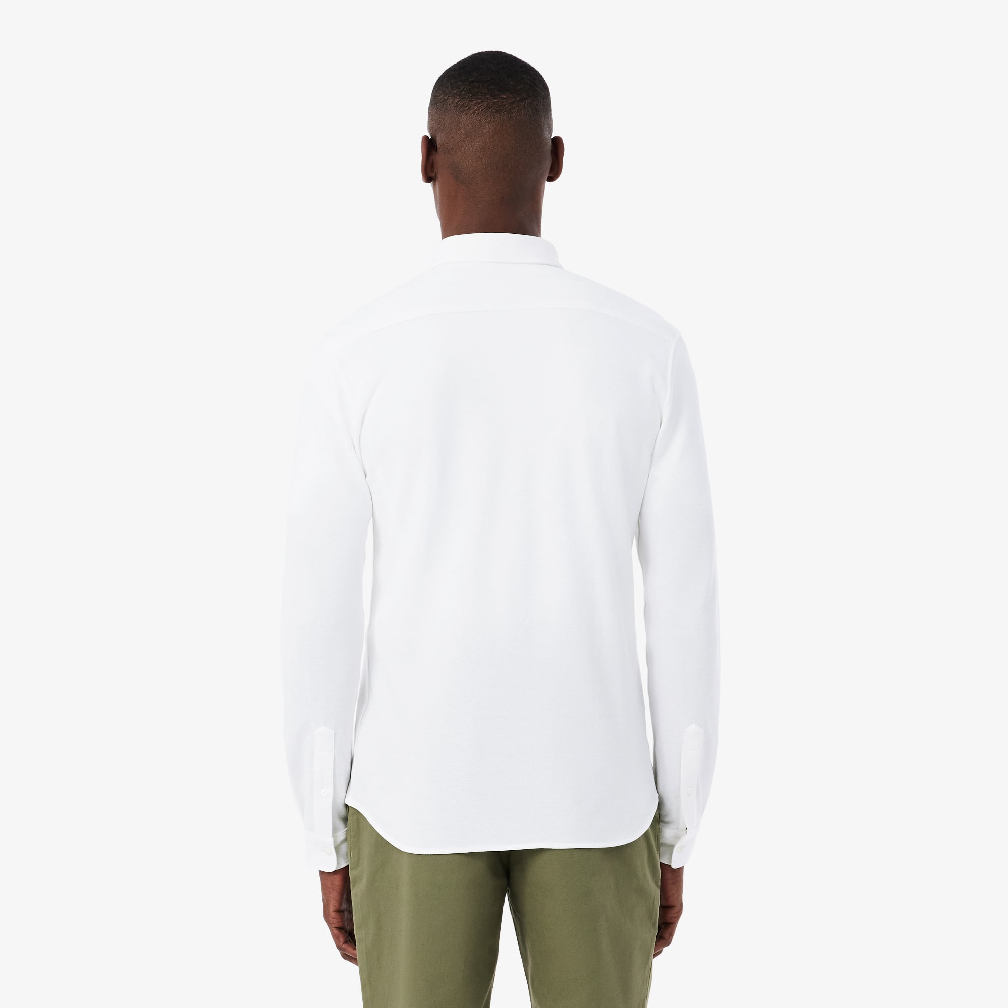 Áo Sơ Mi Lacoste Nam Ôm Dáng Chất Liệu Petit Piqué