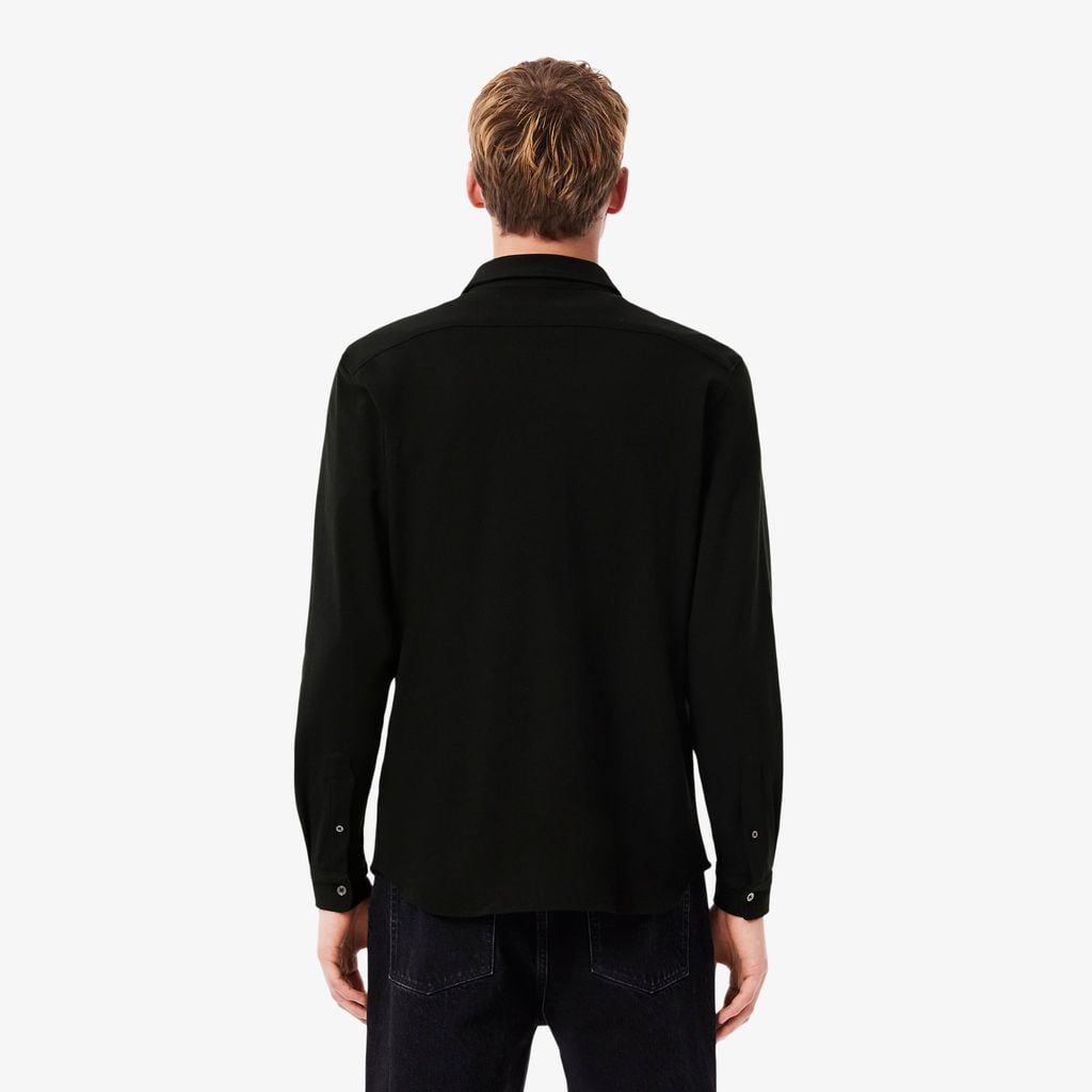 Áo Sơ Mi Lacoste Nam Ôm Dáng Chất Liệu Petit Piqué