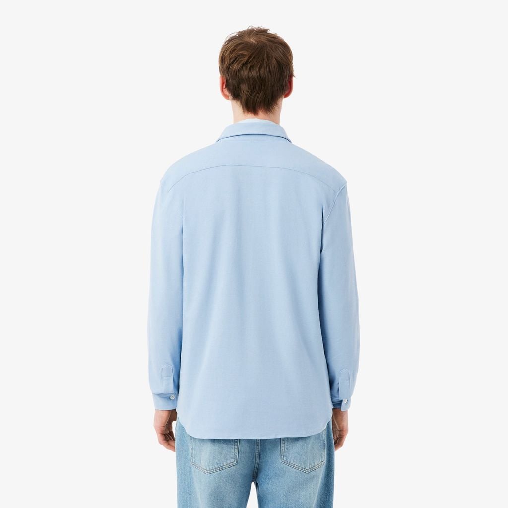 Áo Sơ Mi Lacoste Nam Ôm Dáng Chất Liệu Petit Piqué