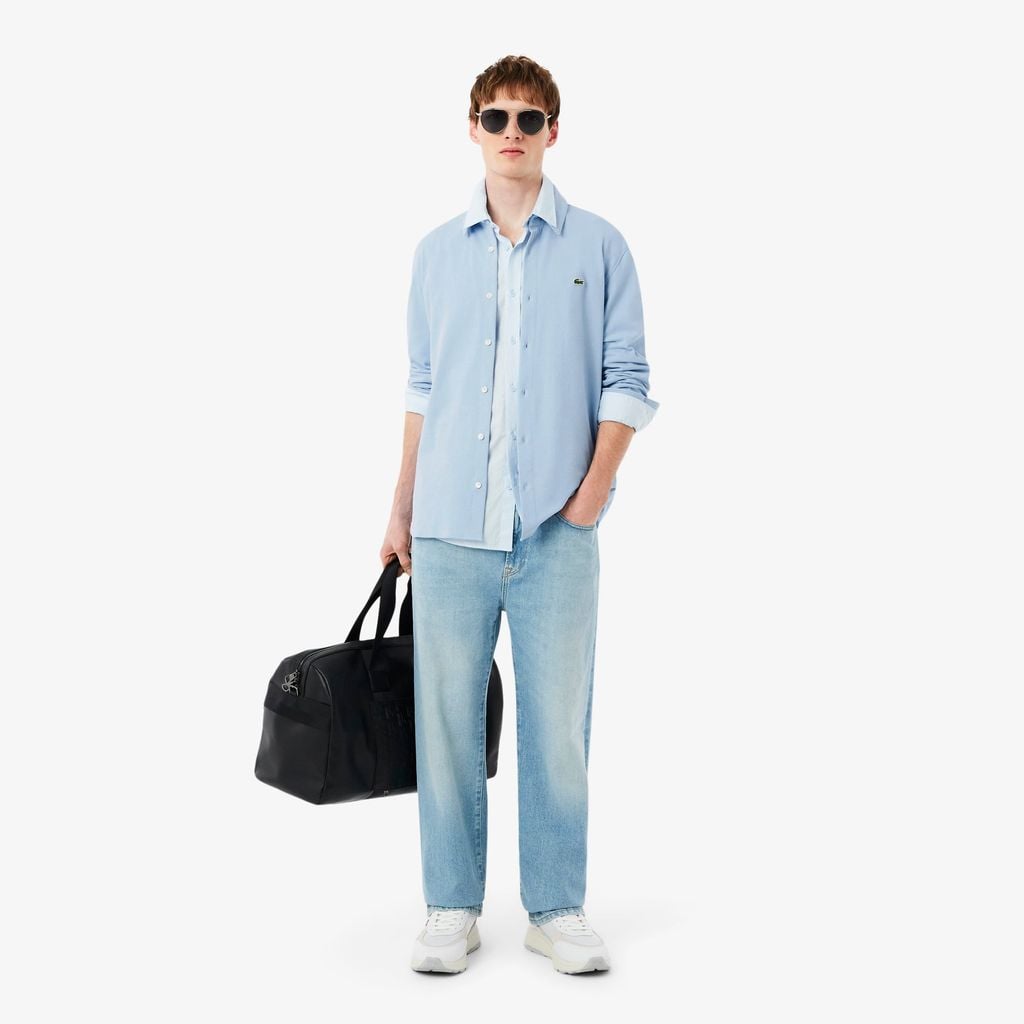 Áo Sơ Mi Lacoste Nam Ôm Dáng Chất Liệu Petit Piqué