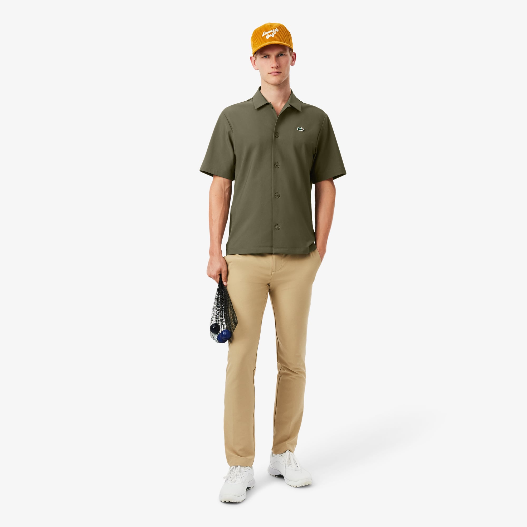 Áo Sơ Mi Golf Lacoste Nam Dáng Rộng Co Giãn Thoáng Khí