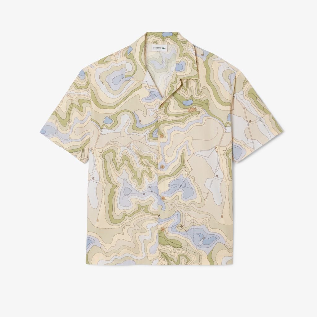 Áo Sơ Mi Lacoste Nam Dáng Rộng Tay Ngắn