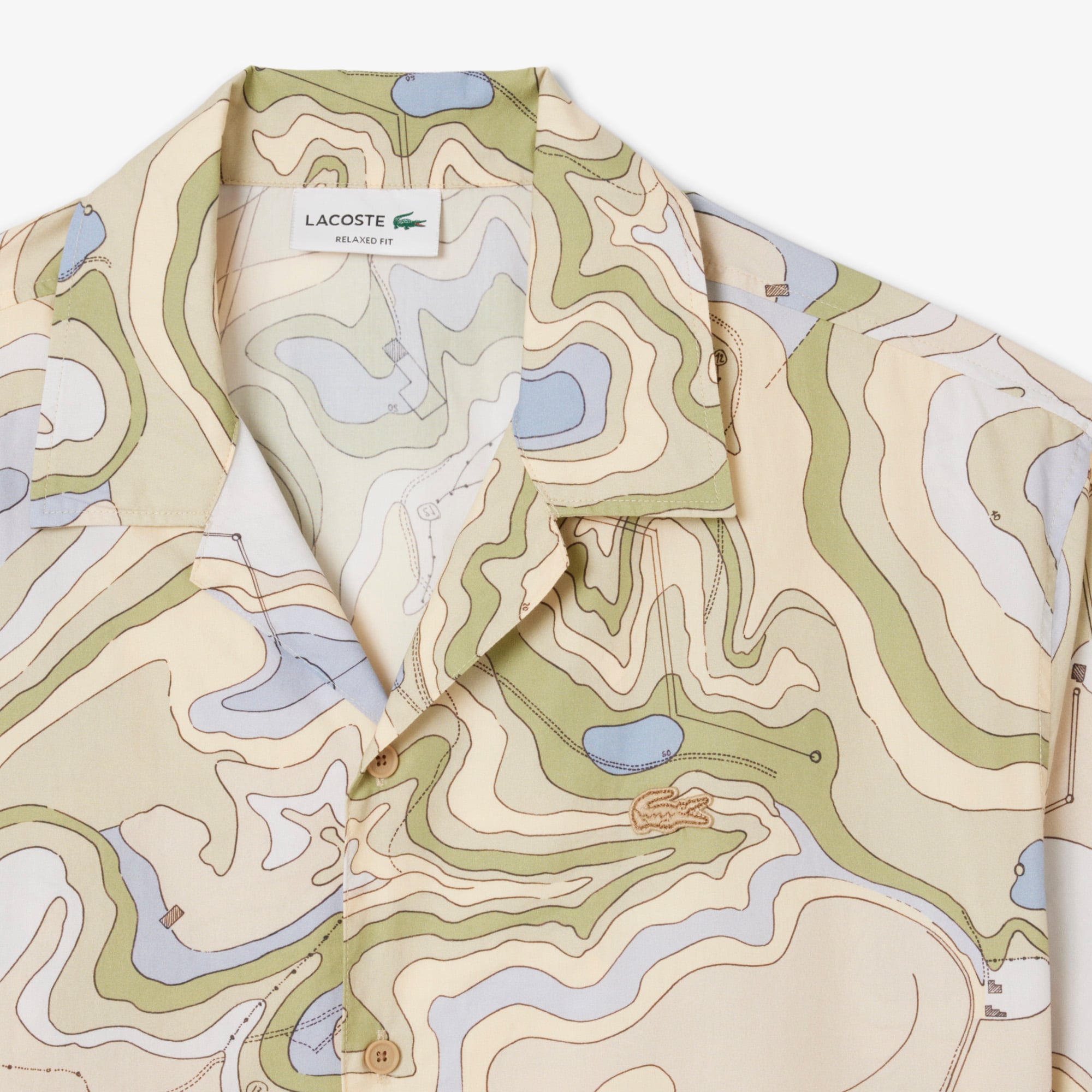 Áo Sơ Mi Lacoste Nam Dáng Rộng Tay Ngắn