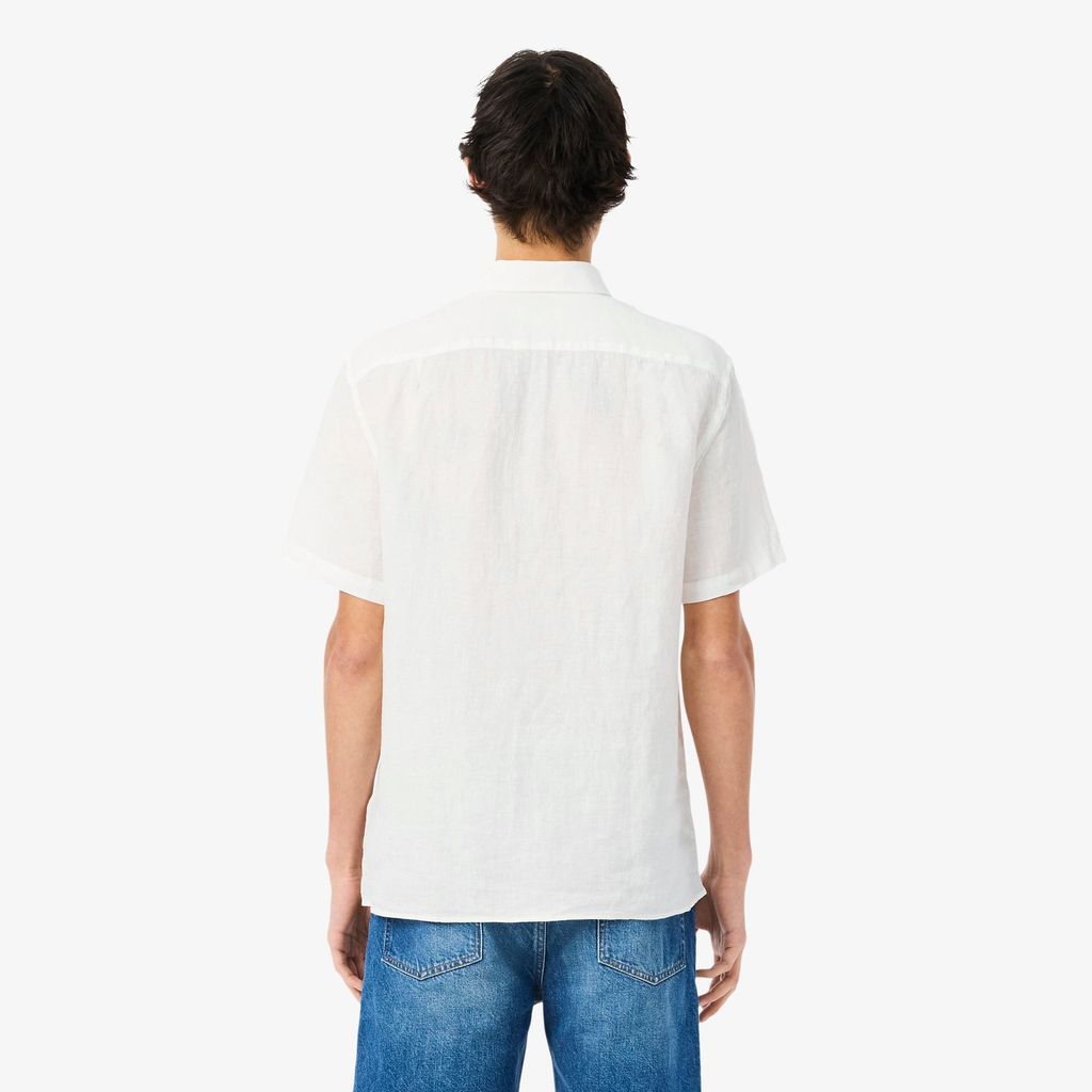 Áo Sơ Mi Lacoste Nam Tay Ngắn Chất Liệu Linen