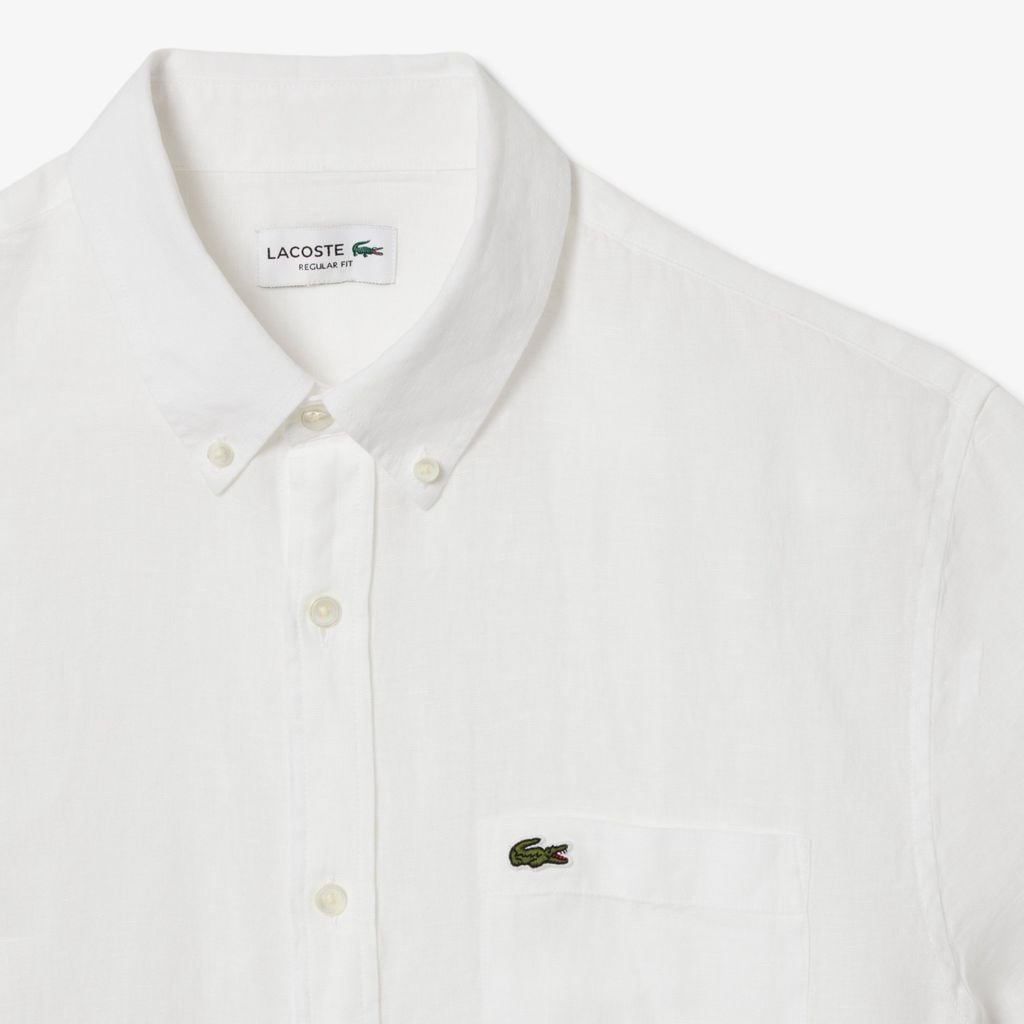 Áo Sơ Mi Lacoste Nam Tay Ngắn Chất Liệu Linen