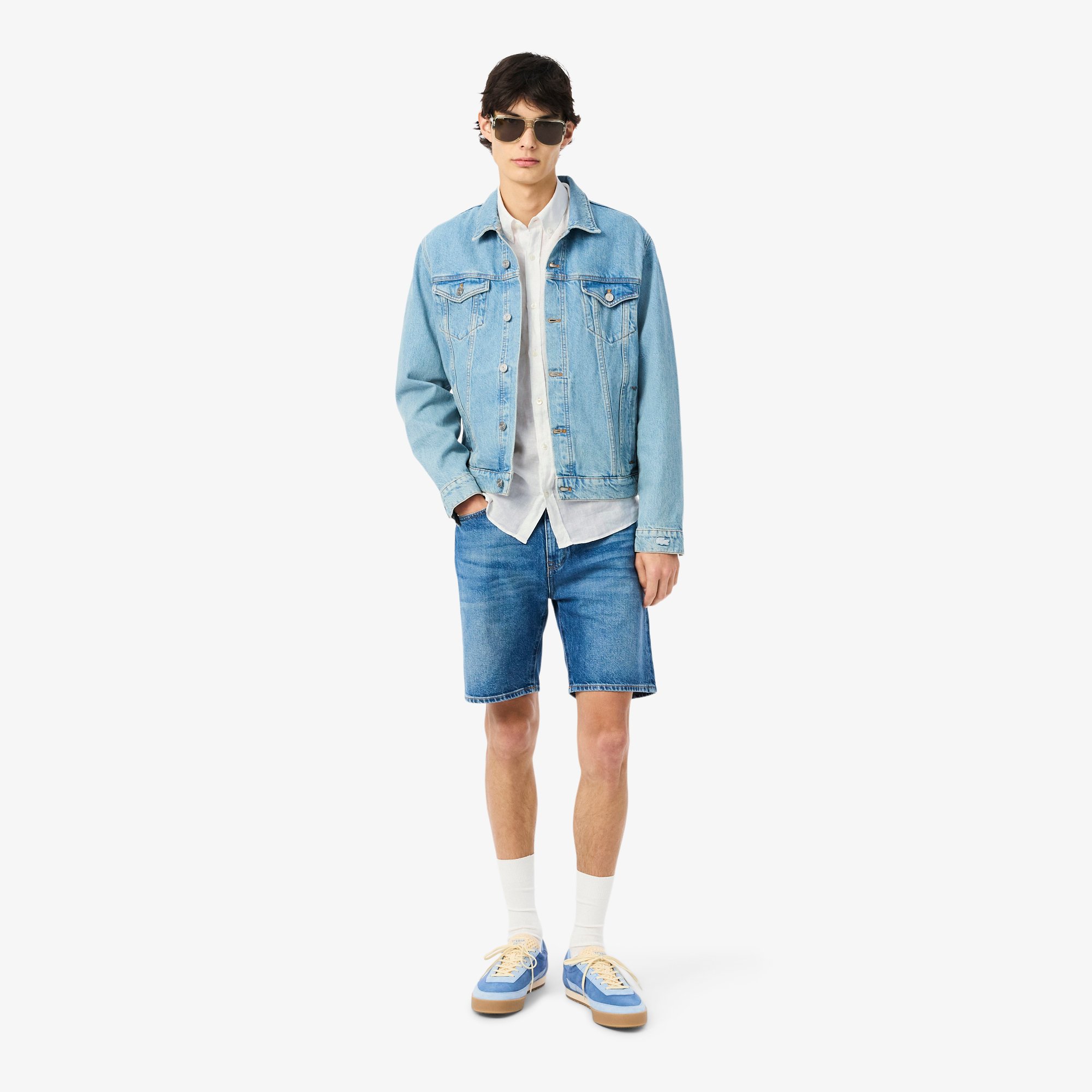 Áo Sơ Mi Lacoste Nam Tay Ngắn Chất Liệu Linen