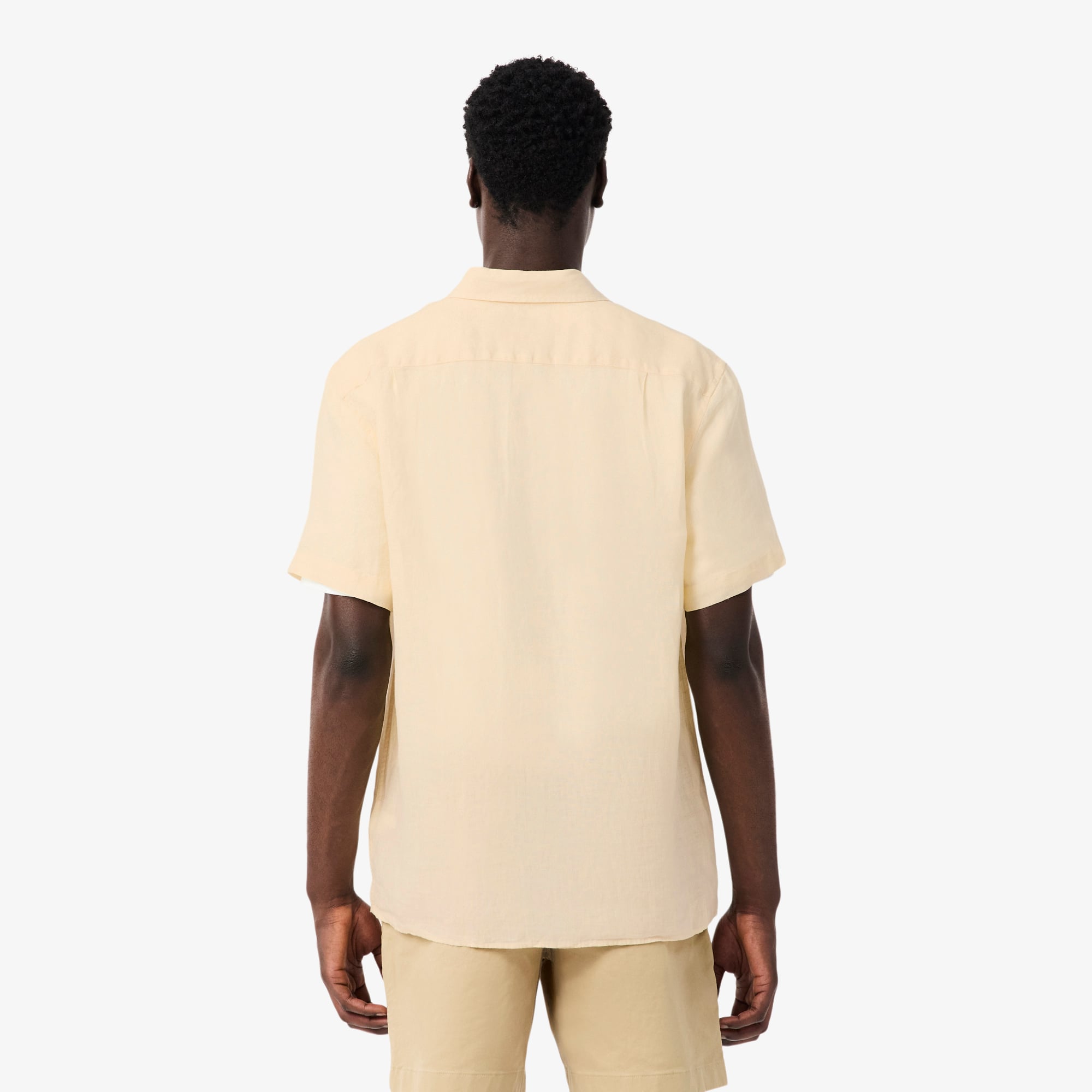 Áo Sơ Mi Lacoste Nam Tay Ngắn Chất Liệu Linen