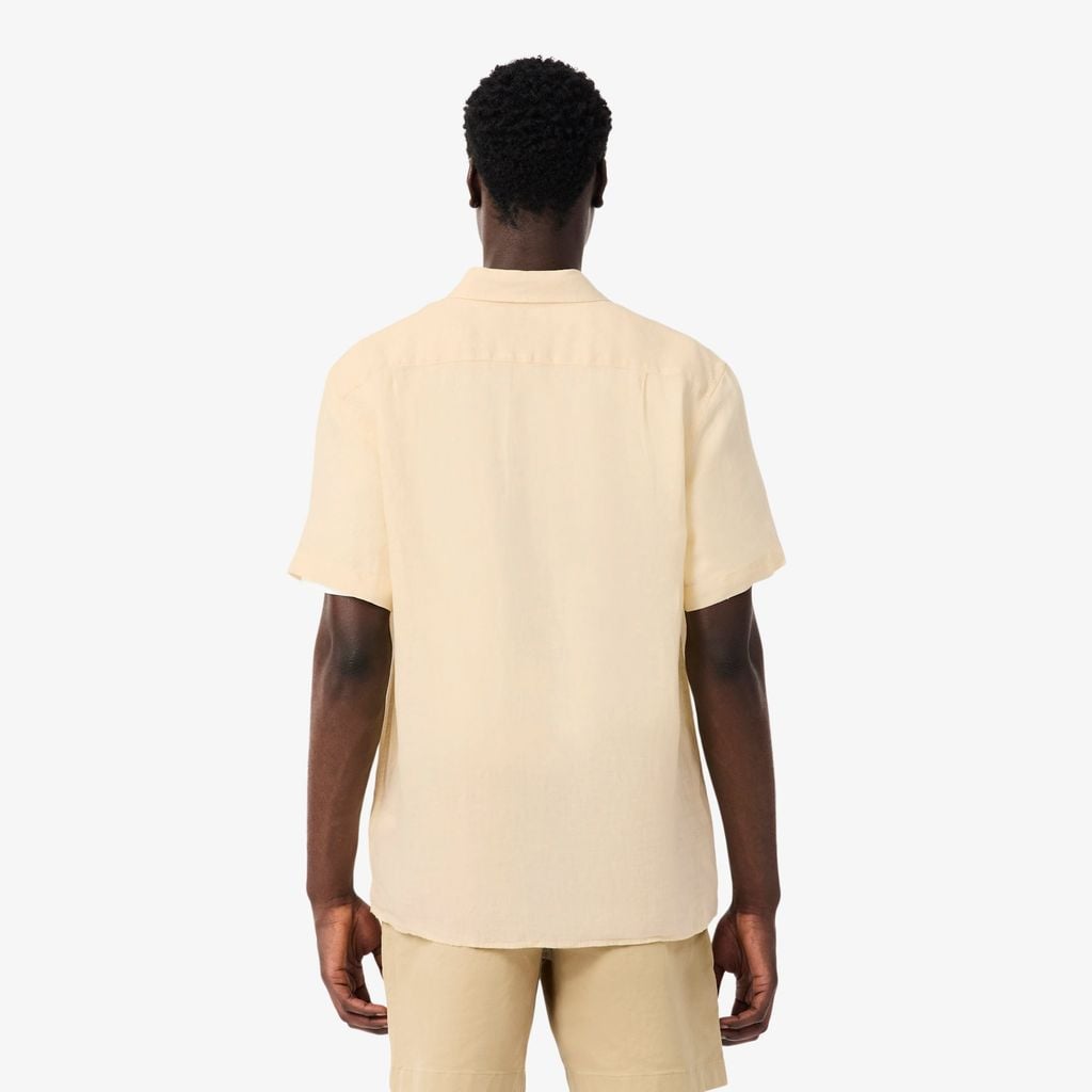 Áo Sơ Mi Lacoste Nam Tay Ngắn Chất Liệu Linen