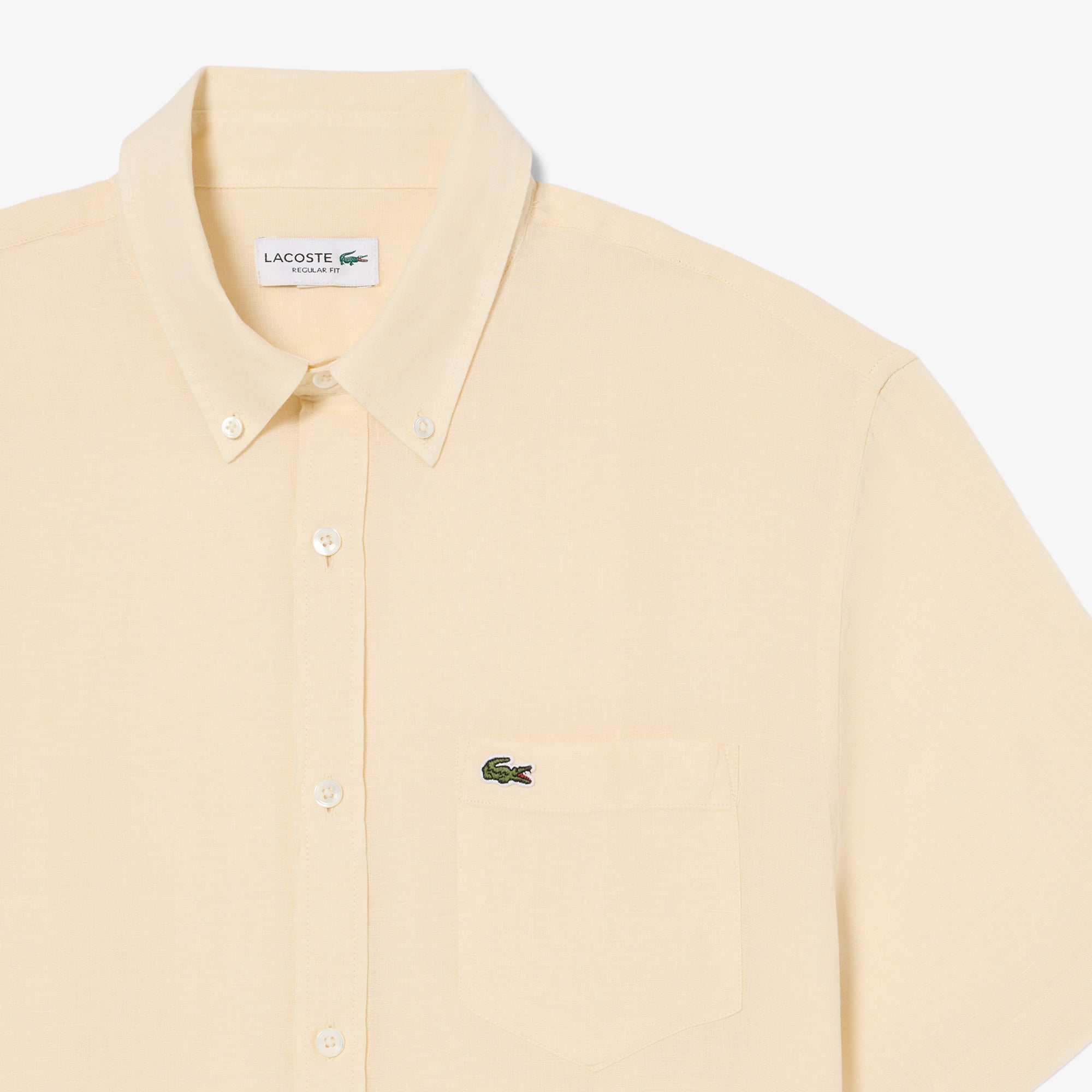 Áo Sơ Mi Lacoste Nam Tay Ngắn Chất Liệu Linen