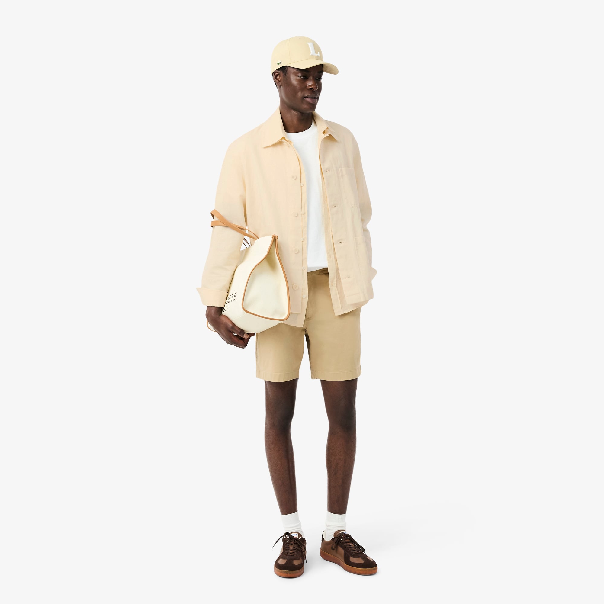 Áo Sơ Mi Lacoste Nam Tay Ngắn Chất Liệu Linen