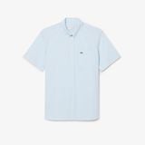 Áo Sơ Mi Lacoste Nam Dáng Suông Tay Ngắn Họa Tiết Kẻ Caro